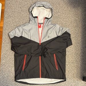Nike Gray Jacket with Red Accents
